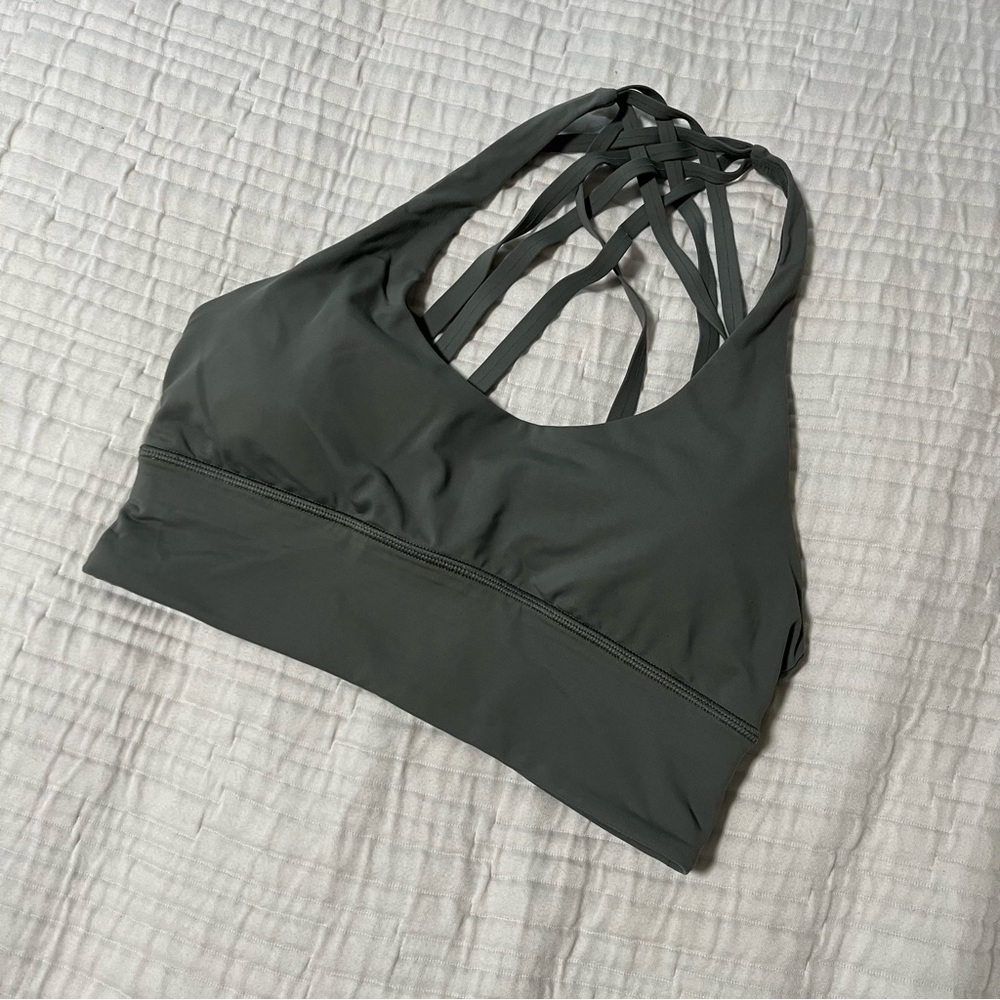 Lululemon Free To Be Moved Bra Grey Sage 6